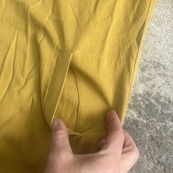 Anthropologie The Odells Dress Womens XS 3/4 Sleeve Mustard Yellow *Flaw* - Picture 5 of 7